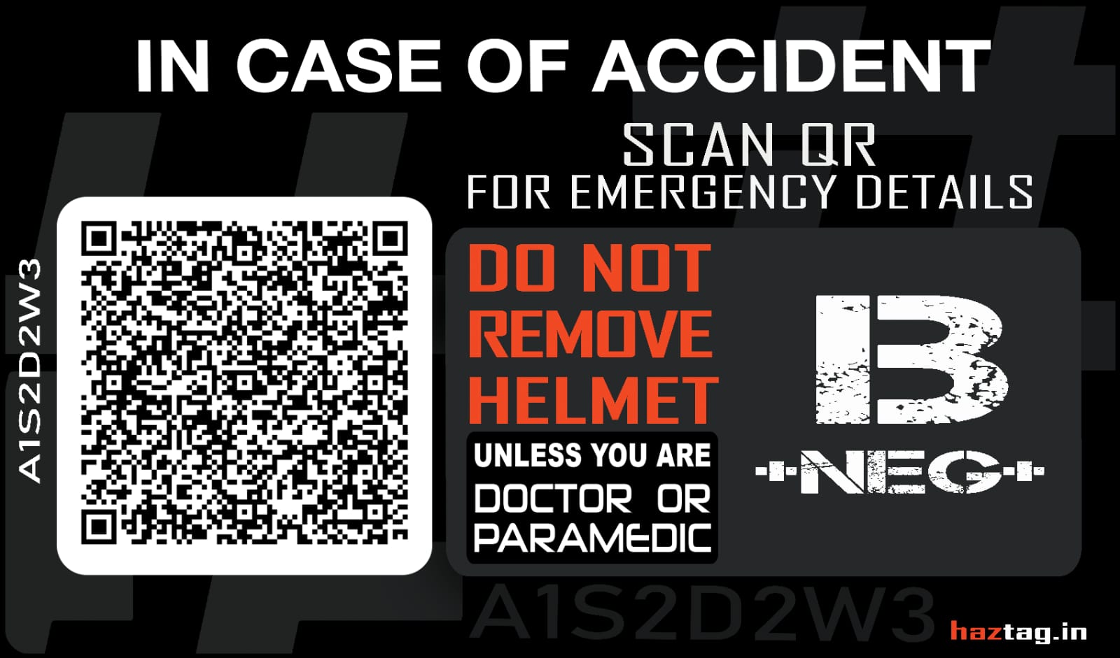 Haztag Safety Sticker